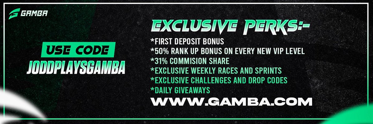JoddPlaysGamba's tweet photo. We Completed 500 Followers on KICK !!🥳🎉

🚨So Here Is a giveaway !!

50$ X 5 Users BonusBuy on @gamba 
Giveaway on stream tomorrow 🤩

Comment down your favourite slot ⬇️ 

Must Like 👍 + Retweet ♻️

Bigger Payout Limits if you an account under my code. https://t.co/CeHfRdGi1l