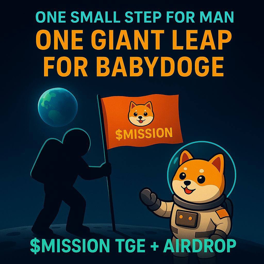 PAWSBabyDoge's tweet photo. 🌕 Remembering Neil Armstrong (d. Aug 25, 2012)
First man on the Moon 🚀

BabyDoge honors his legacy as the countdown to $MISSION LAUNCH begins. 
$MISSION TGE & Airdrop live this week🐶💎

One small step for man
One GIANT leap for BabyDoge 🌕

#MissionToMars #HODLBabyDoge #ShoutoutToArmstrong
