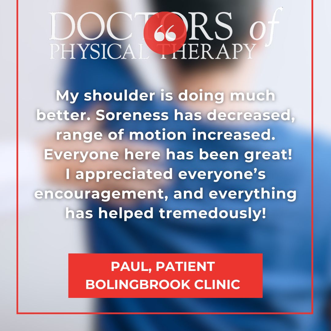 DPTRed's tweet image. Thanks for sharing your experience, Paul. And kudos to our wonderful team in Bolingbrook!

#DPTSuccess #DPTRed #GetBetterFaster