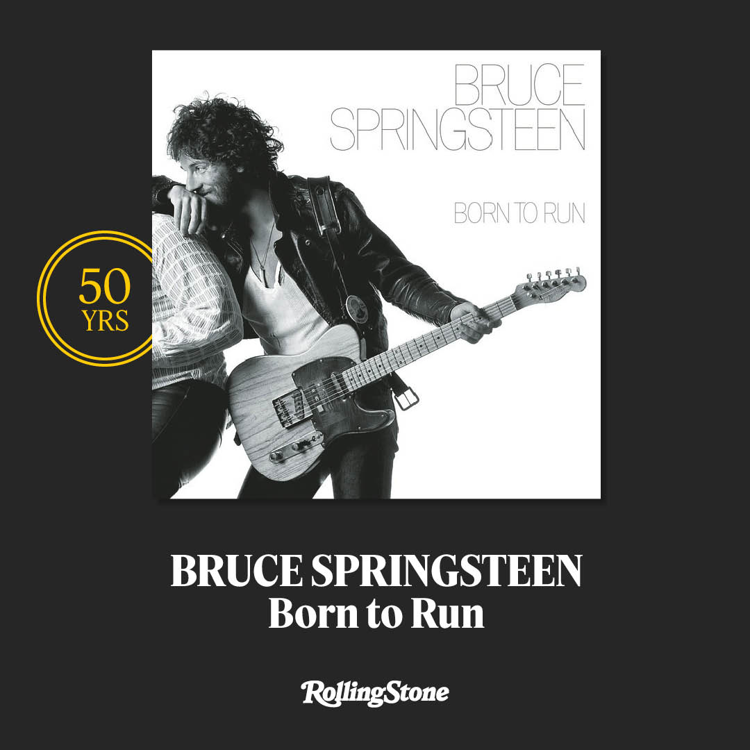 Rolling Stone (@rollingstone) on Twitter photo Bruce Springsteen (<a href="/springsteen/">Bruce Springsteen</a>) released 'Born to Run' 50 years ago today. 💿 Bruce Springsteen (<a href="/springsteen/">Bruce Springsteen</a>) released 'Born to Run' 50 years ago today. 💿