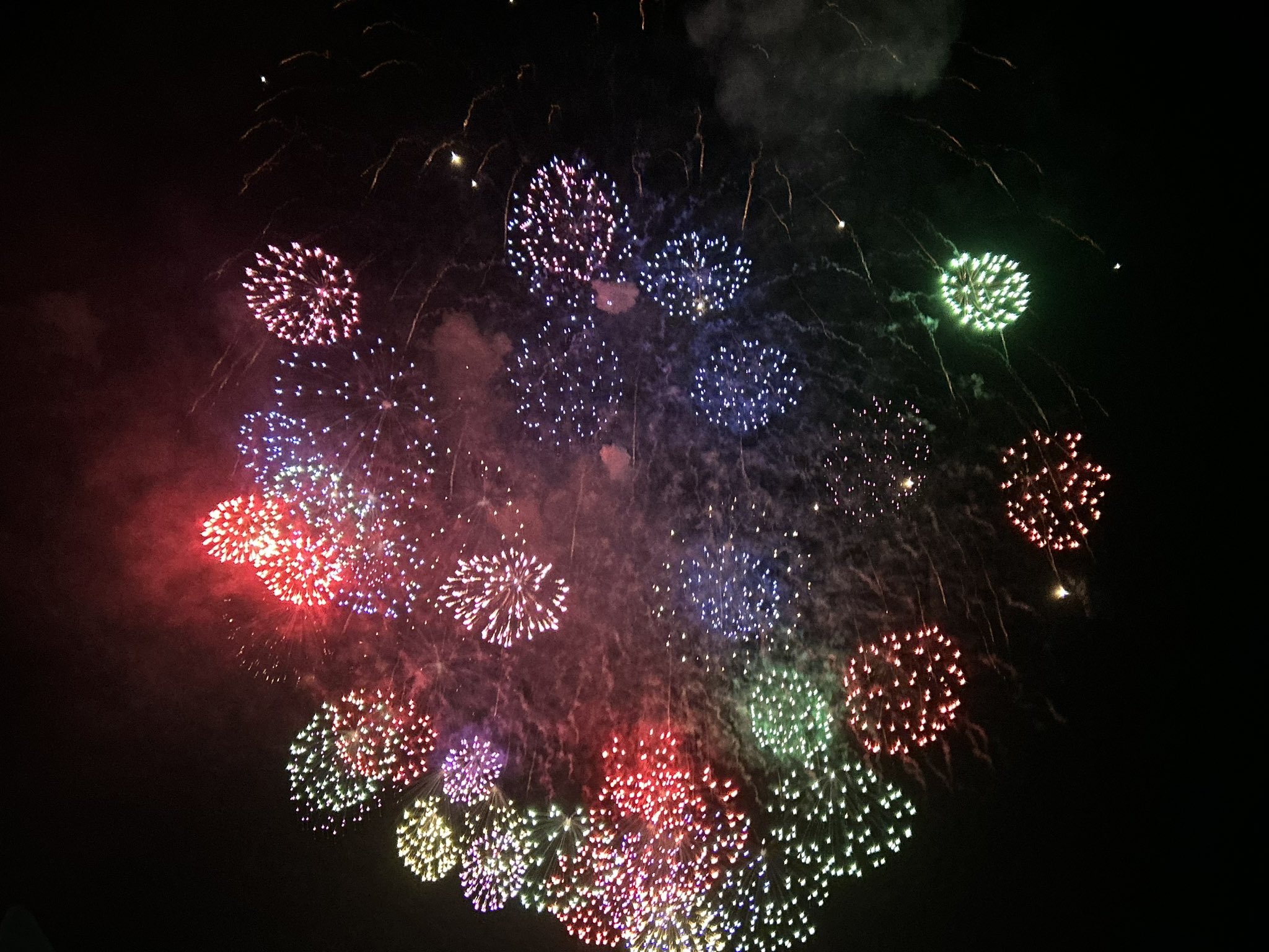 花火 20250802 ポートアイランド北公園からの花火 失敗した！ / SONY