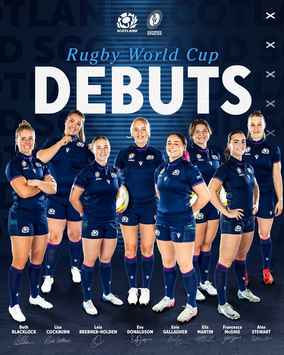 8⃣ Rugby World Cup debuts on Saturday 💙👏

#AsOne