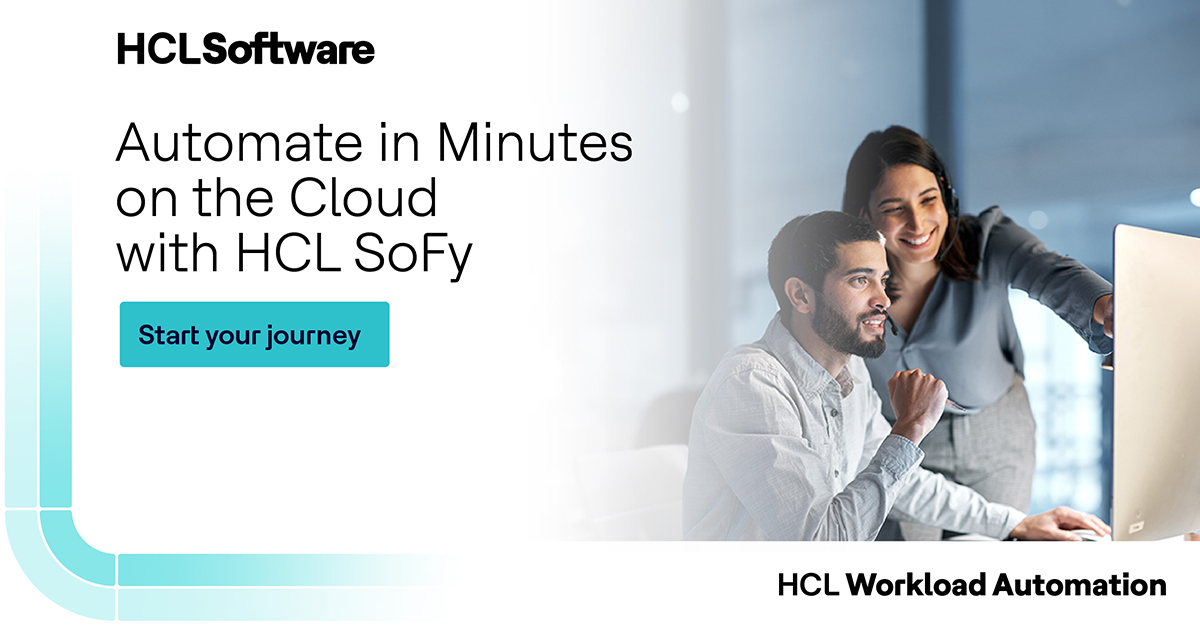 hclautomation's tweet image. Deploy HCL WA in containers with one-click, Kubernetes-ready and built for multi-cloud flexibility across private, public, on-prem environments.

Know more - hclsw.co/91i85o

#HCLWorkloadAutomation #Cloud #HCLSoftware