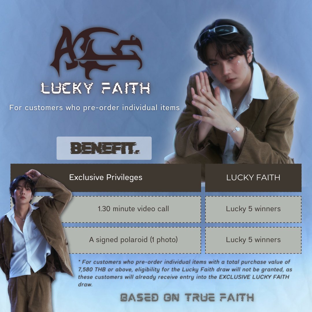 acy_officialbkk's tweet photo. Exclusive Privileges from ACY

Pre-order is available until August 31, 2025 at 4:00 PM
🛒 Order here: https://t.co/7yNzNbXtL7

Winners will be announced on September 2, 2025 at 8:00 PM

~ If you have any questions, feel free to mention us under this post.

#Basedontruefaith https://t.co/z3QKd0ZoTG