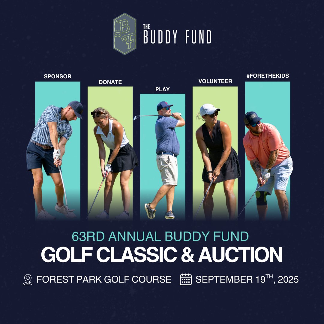 There are so many ways to get involved in the 63rd Annual Buddy Fund Golf Classic &amp; Auction!

No matter how you join in, you’ll make an impact — helping provide sports and recreation equipment to at-risk, underserved youth across St. Louis. 
,
buddyfund.org/2025-golf-clas…