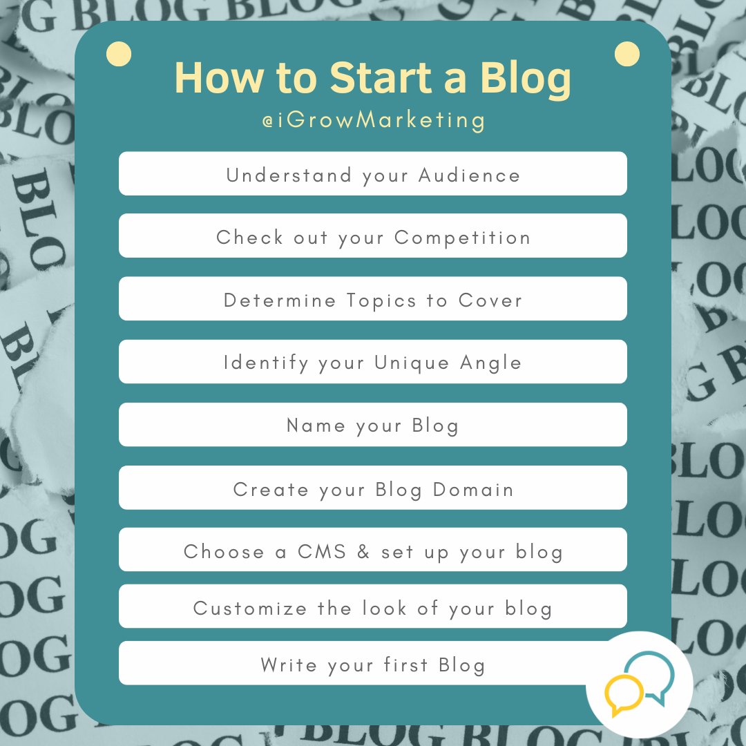 iGrowMarketing's tweet photo. Do you know how to write a quality #BlogPost that your audience will enjoy? Here are the steps to writing your first #blog post!📝 👉 https://t.co/bhQHMSZ4Ux
#copywriting #content #businessblog #contentmarketing #seo #seostrategy #digitalmarketing https://t.co/iCuAYgOrYb