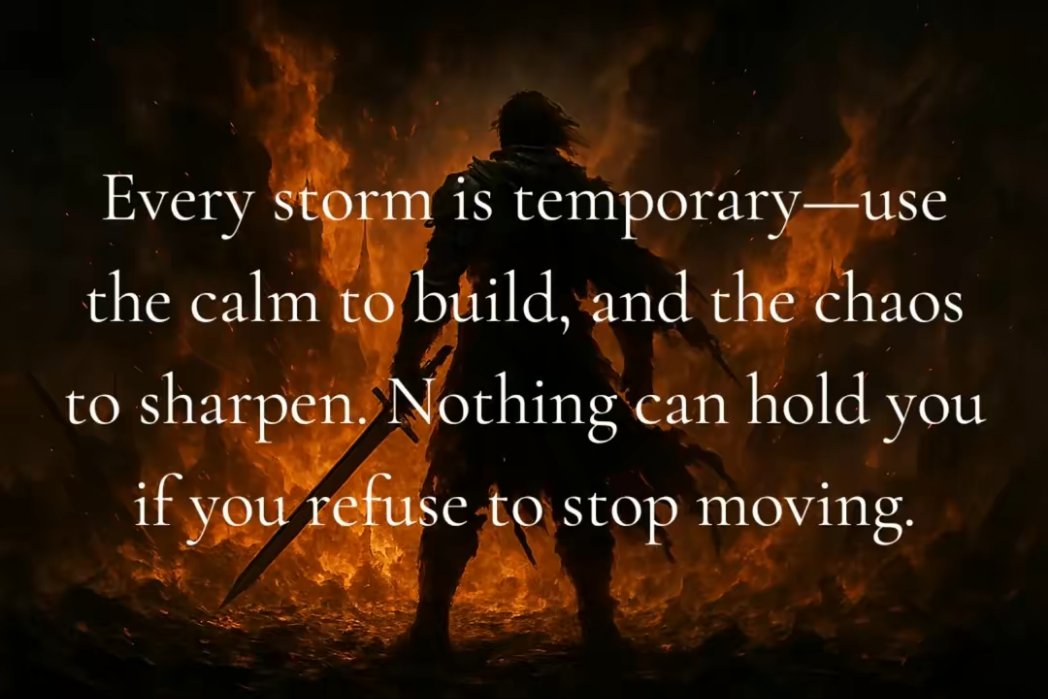 MooseWBigHorns's tweet image. The Furnace of Now: Turning Life’s Chaos Into Unstoppable Momentum

#RelentlessRise
#UnstoppableMomentum
#EndureAndConquer
#PowerThroughChaos
#BuildBetterDays