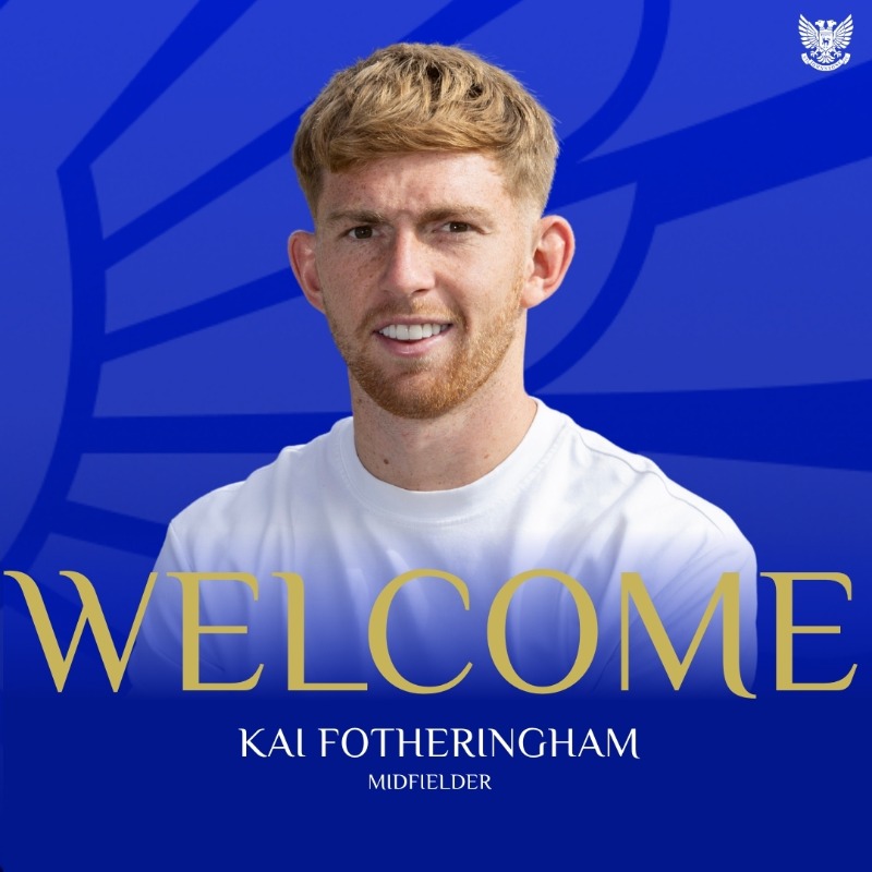 StJohnstone's tweet photo. The start of a new adventure 💙

Attacking midfielder Kai Fotheringham has signed for the Saints until the summer of 2027.

#SJFC