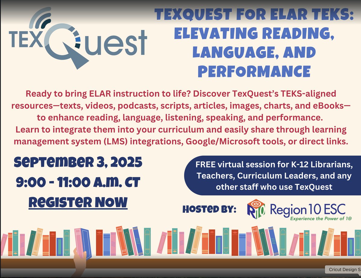 Free Virtual session. Register Now: txr10.escworks.net/catalog/sessio…