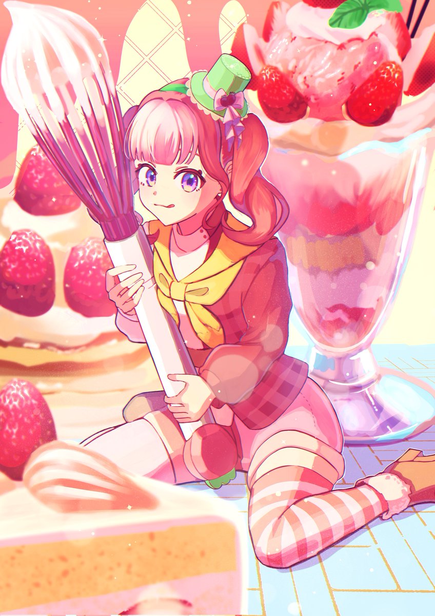 doseboku's tweet photo. #oc  #女の子のイラストだけで興味を持ってくれる方へ届け 
₊˚⊹ ʚɞ🍓 https://t.co/raeFXf5Hcz