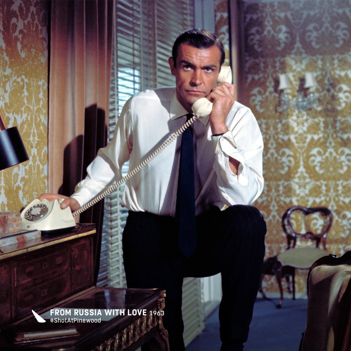 PinewoodStudios's tweet photo. Sean Connery was born #OnThisDay 95 years ago and spent much of his career at #PinewoodStudios as James Bond in #DrNo, #FromRussiaWithLove, #Goldfinger, #Thunderball #YouOnlyLiveTwice and #DiamondsAreForever. In 2023 'The Sean Connery Stage' was named in honour of his work. https://t.co/heTEWbBiqX