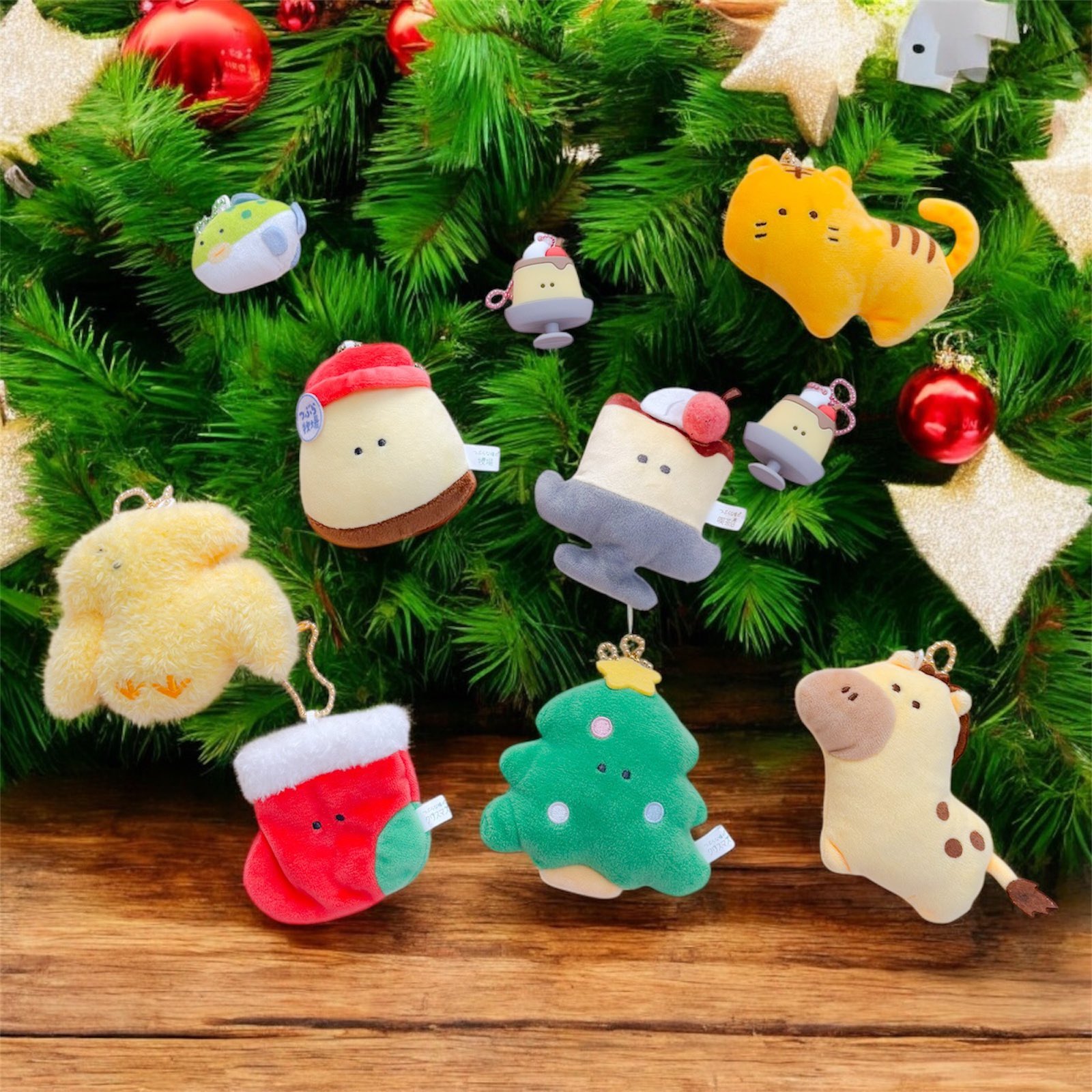 しょりん❣️おめ目ぱっちりさんサンタクリスマス❣️ツリー、リース❁⃘*.゜ サンタさん来てくれるかな？お家に🎄クリスマスツリーを準備