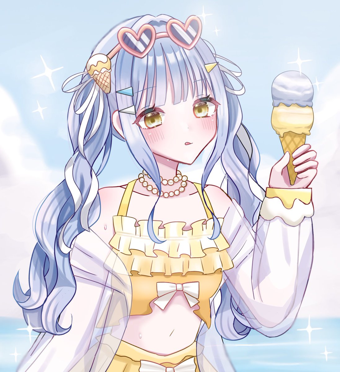 ビーチドレスセット🏖💛

 #ユナイトイラスト  #ポケモンユナイト