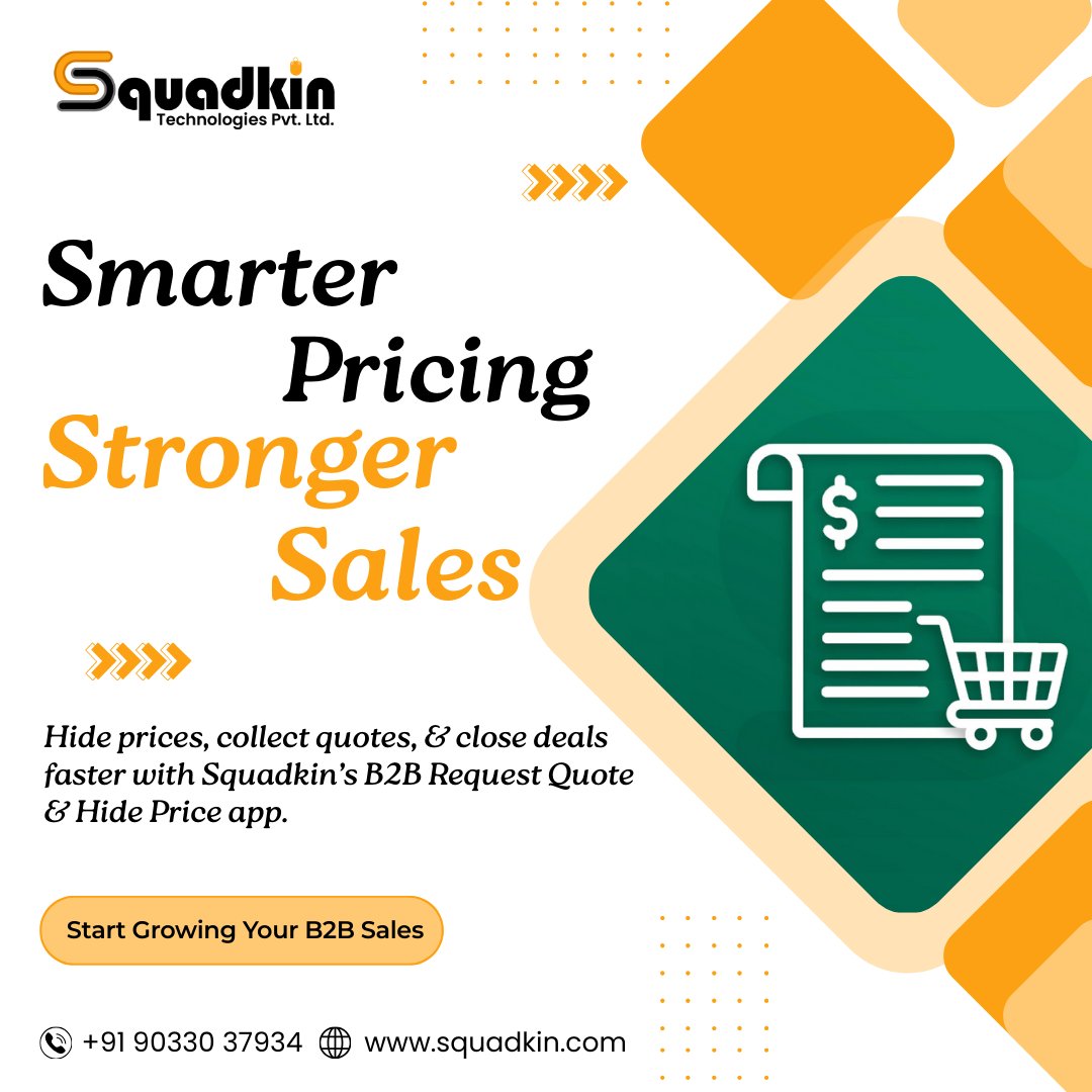 squadkin_tec's tweet image. Squadkin’s B2B Request Quote &amp;amp; Hide Price app, you can give your customers the flexibility to request quotes, negotiate deals, and 🤗 build lasting relationships.

Start growing sales today with Squadkin! apps.shopify.com/b2b-request-qu…

#ShopifyApps #RequestQuote #HidePrice #Squadkin