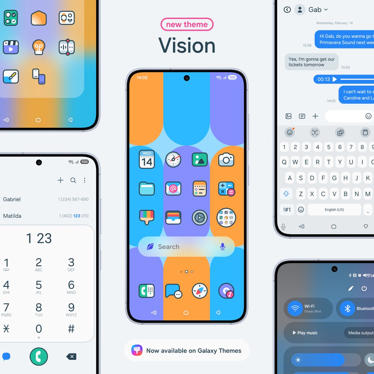 My new theme Vision is now available for download in light and dark versions on Galaxy Themes ✨

Download it here ➡️ apps.samsung.com/theme/ProductD…

Don't forget to rate &amp; comment on Galaxy Themes and follow me on social media ✨ linktr.ee/flthemes