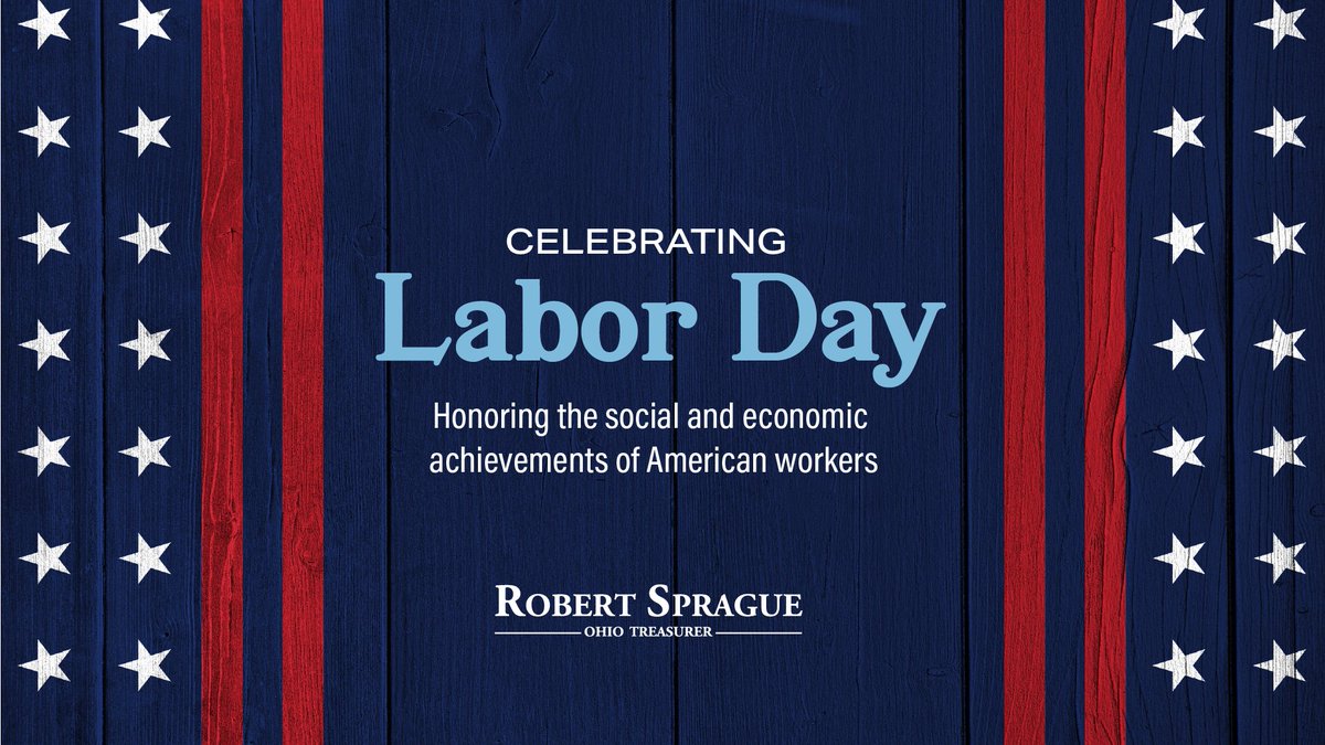 Today, we celebrate the hard work and dedication of men and women across the nation.

From all of us at the Treasurer’s Office, we hope you enjoy a safe, happy, and well-deserved #LaborDay!
