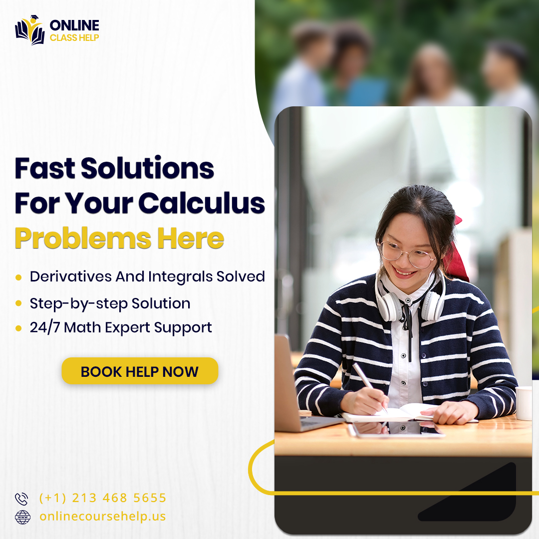 classhelpus's tweet image. Get fast, reliable solutions here! Our 24/7 math experts are ready to help you, Book help now and conquer your toughest calculus problems!
#AcademicSupport #StudentSuccess #CalculusProblems