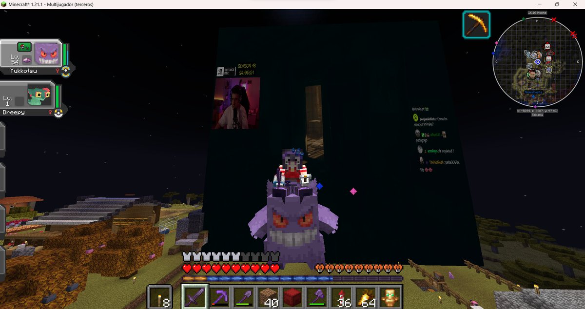 MeiMei_FD's tweet photo. Dia de chill aplanando una montaña mientras consigo huevos de pokemon en el minecraft mientras veo el directo a @Toniki20  jugando un juego de terror

la vida es buena. https://t.co/Yf1zd46K8L