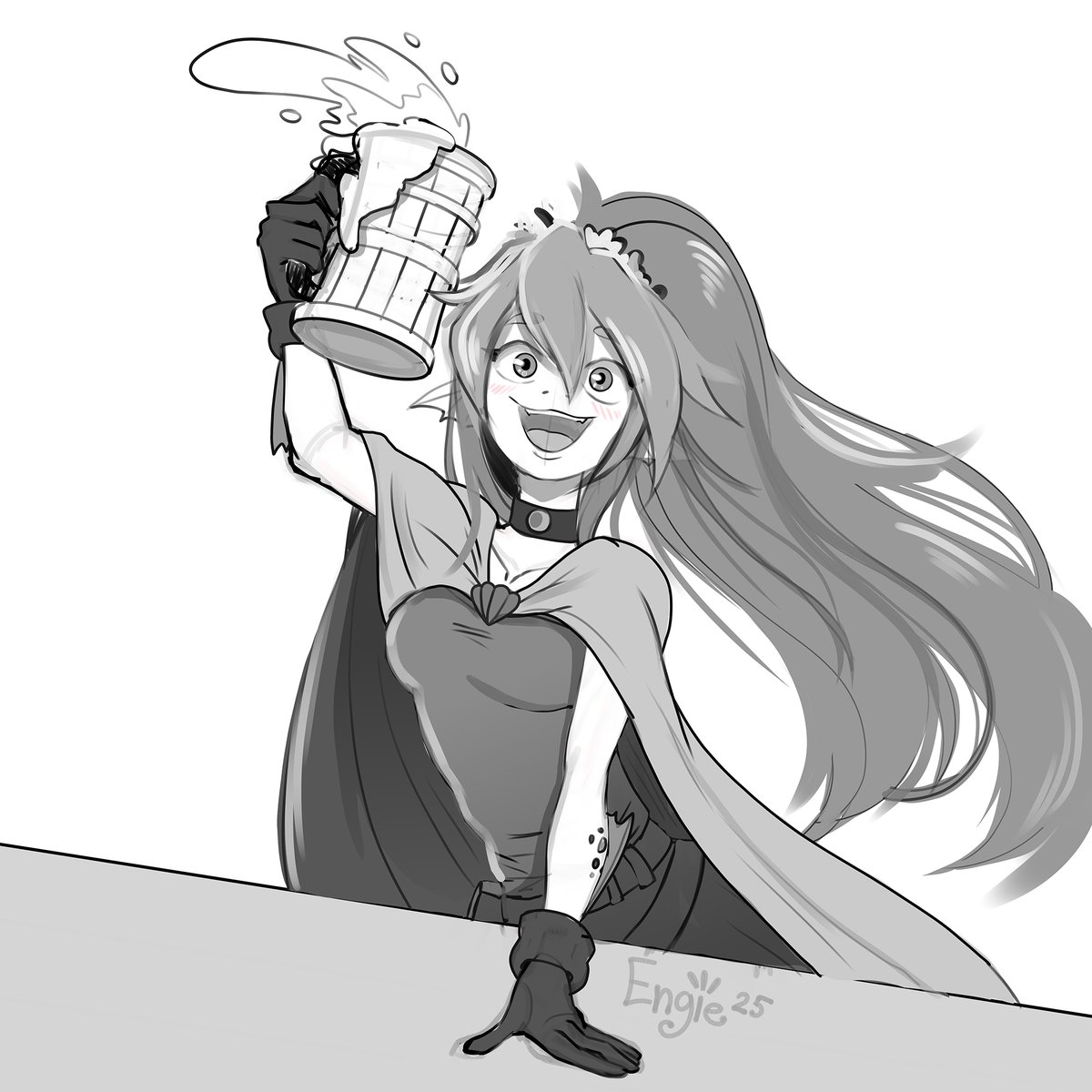 EngieArt's tweet photo. I rarely share  sketches like that. But today I got something so warm that I wanted to post it.
This character has already appeared in my art. Triton Elorin from one DnD campaign 
#DnD #Triton https://t.co/mla88Dcl6W