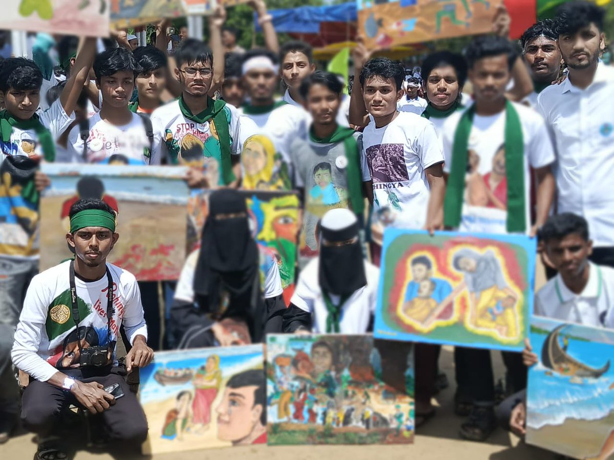 Painter_Enayet's tweet photo. 25th August is not just about remembering our grief, it is about demanding justice, dignity, and a future where no community has to endure what we did. We will continue to speak out and share our stories.

I appreciate all my students for your contributions.
#JusticeForRohingya https://t.co/OJlytGSqaV
