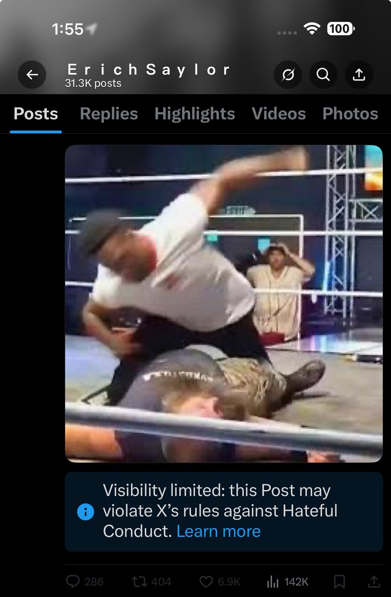 X Squashed this post at 142k views…and tons and tons of engagement…

Losers…