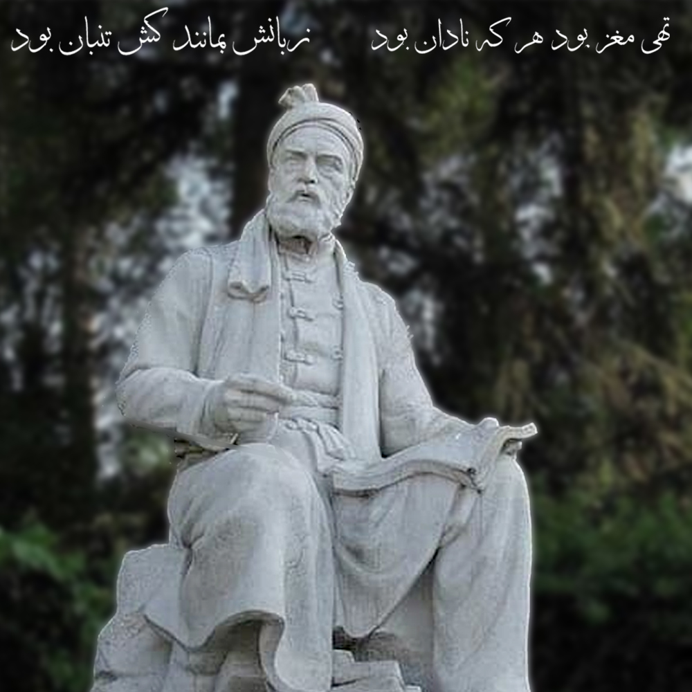 تهی مغز بود هر که نادان بود

زبانش بمانند کش تنبان بود