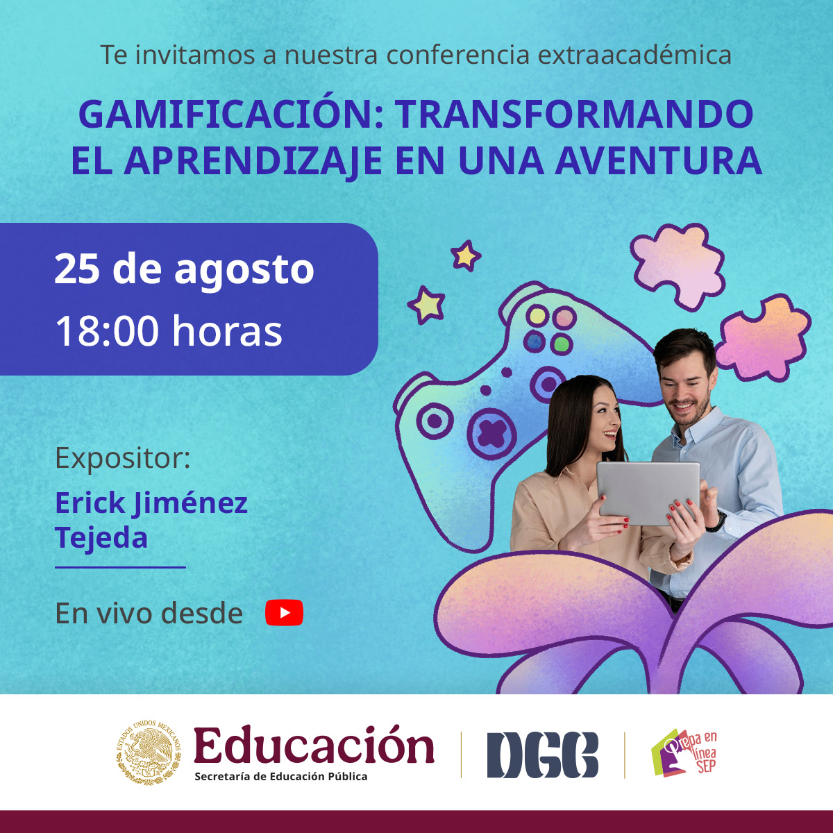 Descubre cómo la gamificación está revolucionando la educación, haciendo del aprendizaje una experiencia divertida e interactiva. 🎮📚

Explora las nuevas herramientas y los enfoques del mundo de los juegos para mejorar el proceso educativo. 👇

youtube.com/live/2t8EbBEeZ…