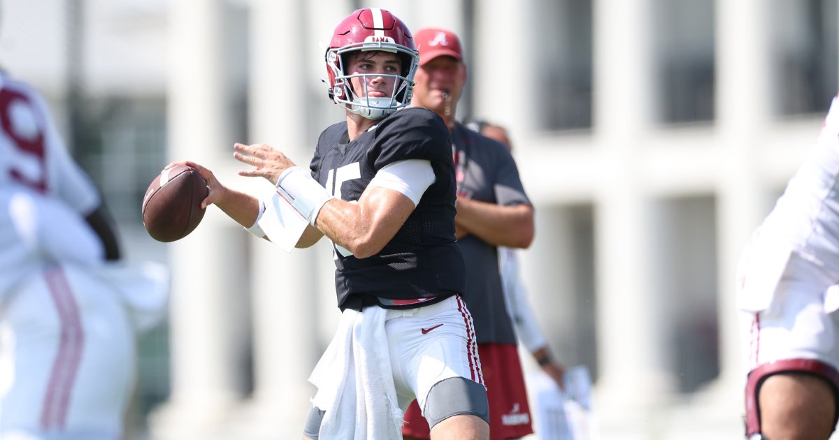Charlie_Potter's tweet photo. Ryan Grubb shares his message to Ty Simpson before first-ever start

"Just play ball. ... I think as long as he stays within himself and doesn't try to make each play bigger than it is, he'll be just fine."

🔗 https://t.co/qF8yKRfyM6 https://t.co/tkall3ZgUE