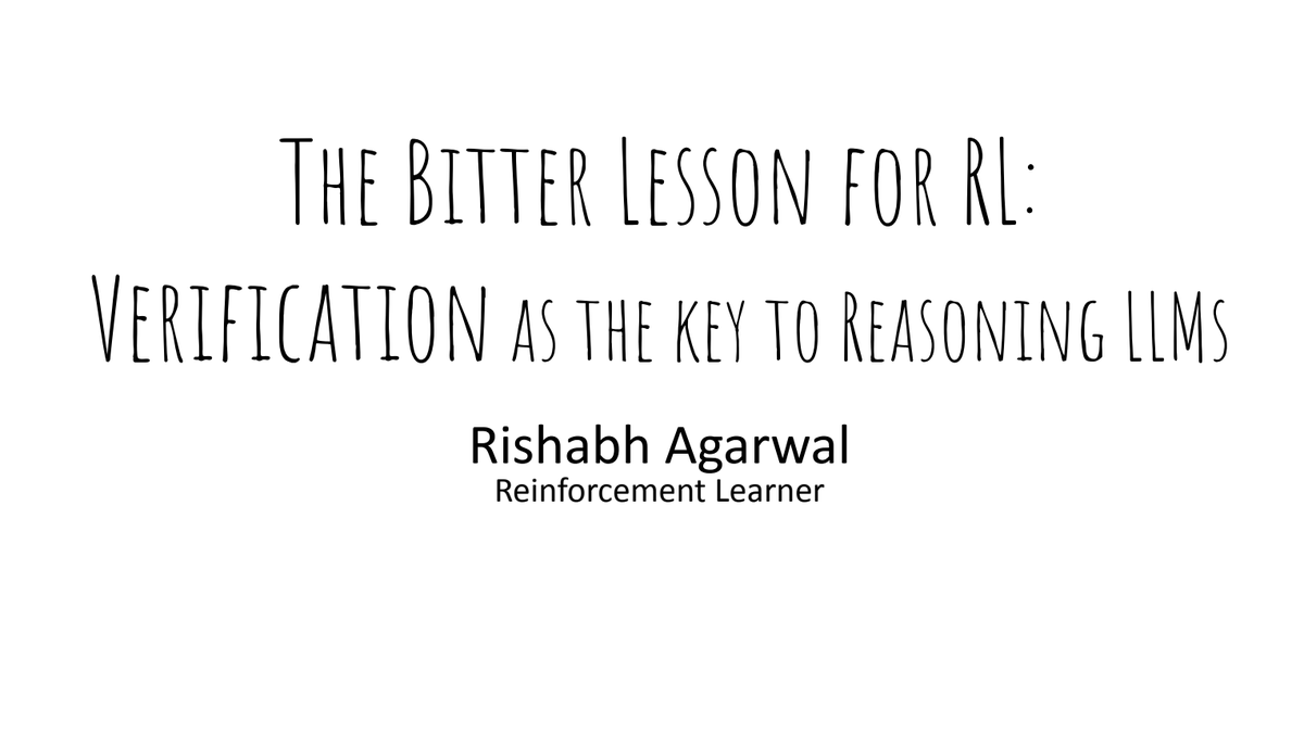 Great slides on verifiers for reasoning LLMs