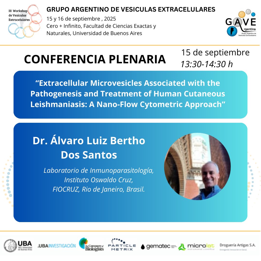 gave_arg's tweet image. ⏳ Ya falta menos!!
En el marco del III Workshop Anual del GAVE, tendremos el honor de contar con la conferencia plenaria del Dr. Álvaro Luiz Bertho Dos Santos, del Instituto Oswaldo Cruz - FIOCRUZ, Brasil.
🗓️ 15 de Septiembre, 13:30 - 14:30 hs
‼️ Próximamente más info!!