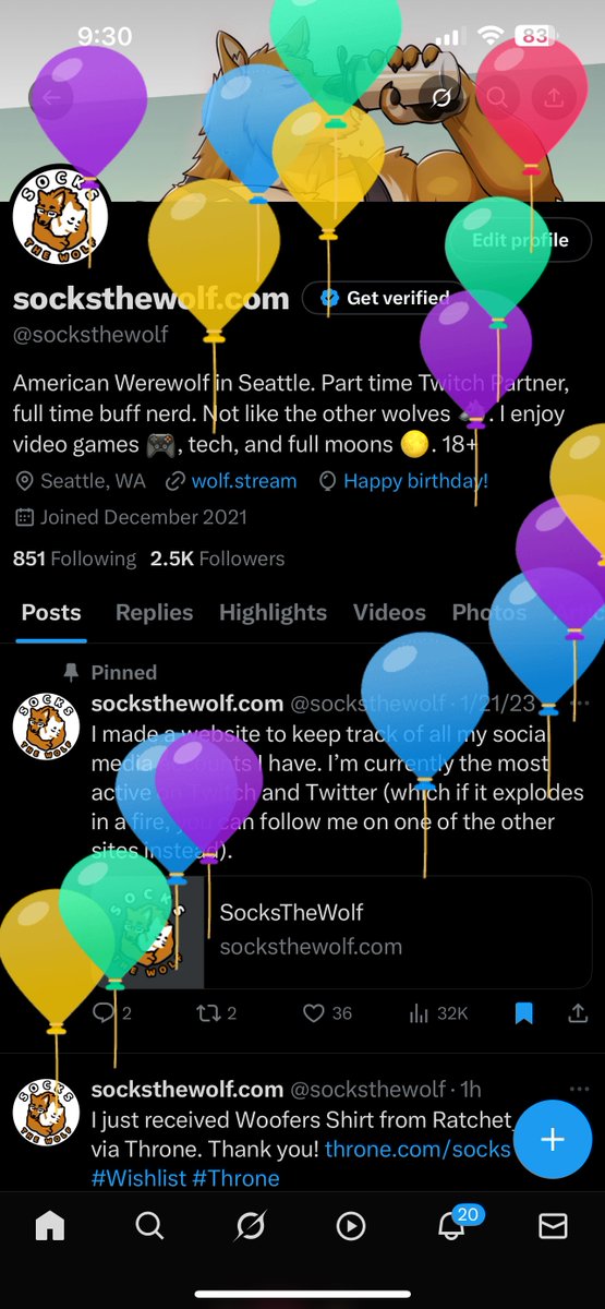 Oh god they’re back again. It’s my birthday.