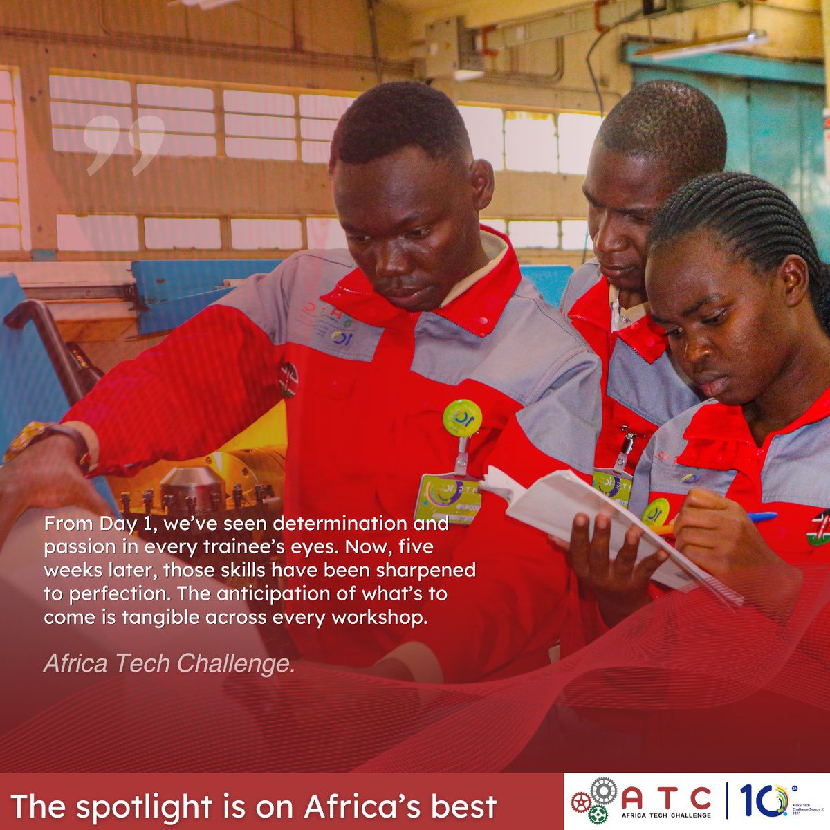 ATC_Tech's tweet image. A new week, a new chance to innovate 🌍💡. ATC10 participants are stepping into Week 5 with passion and purpose. #AfricaTechChallenge #ATC10