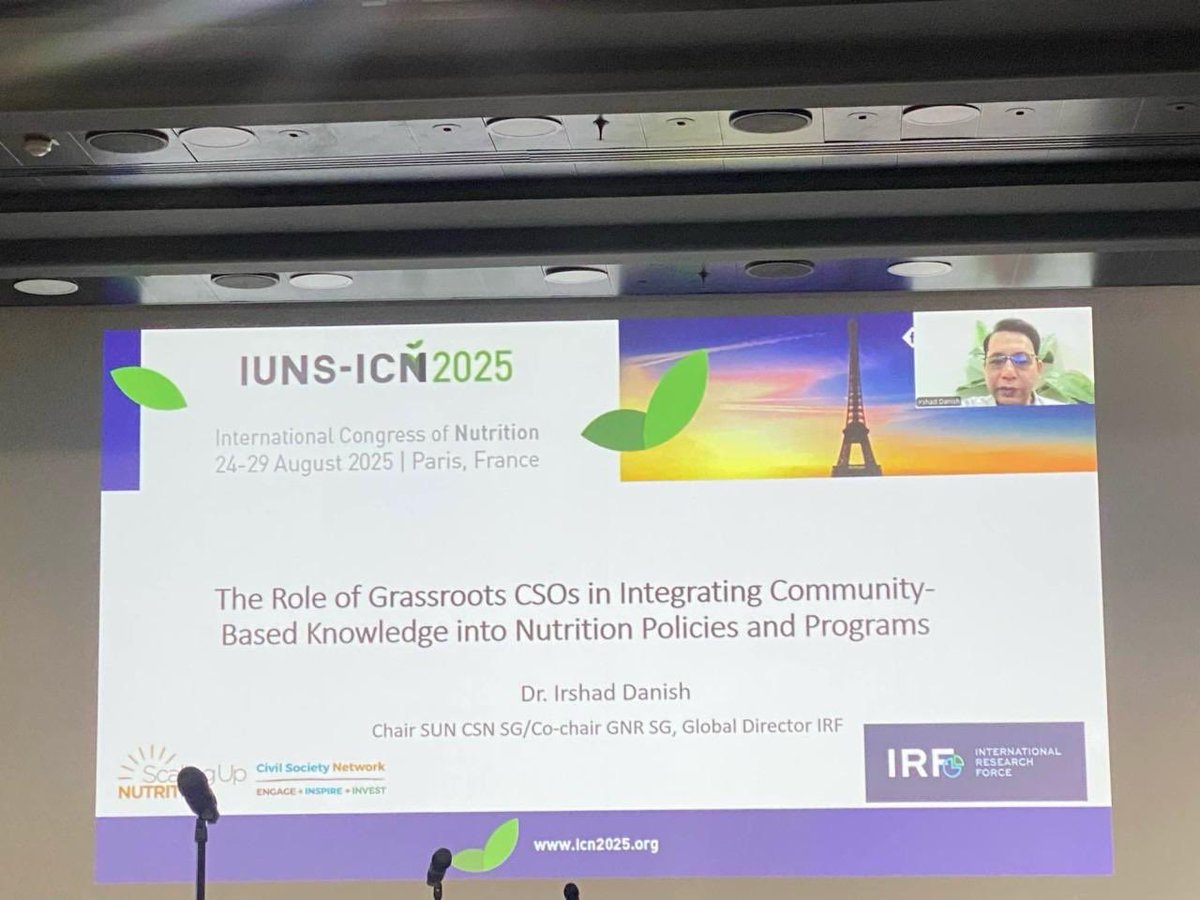 Spoke at #ICN2025 on the role of grassroots CSOs in shaping #nutrition policy. 🌍 Communities aren’t just beneficiaries — they are solution-holders. #ClimateChange #GlobalHealth #Nutrition <a href="/MNForum/">Micronutrient Forum</a> <a href="/SUN_Movement/">Scaling Up Nutrition (SUN) Movement</a> <a href="/SUNCSN/">SUN Civil Society</a> <a href="/GNReport/">Global Nutrition Report</a>
