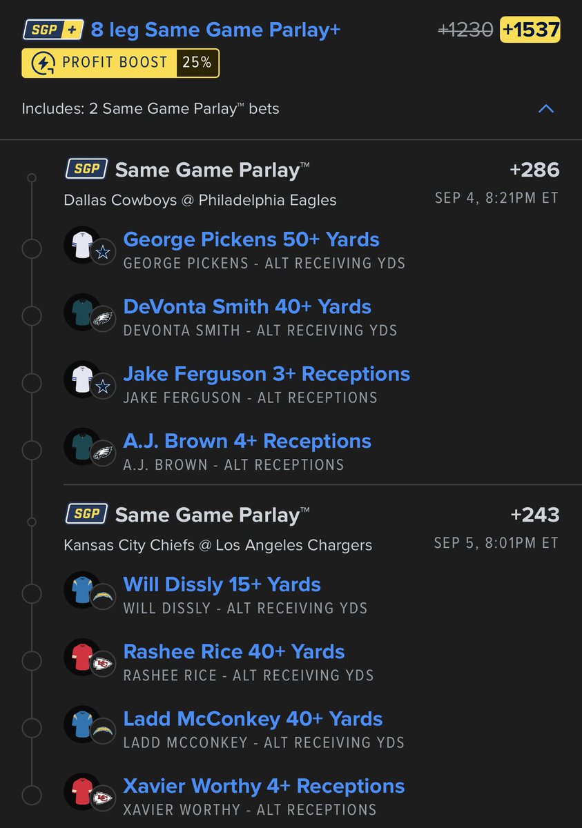 WE HAVE NFL PROPS 🔥

NFL IS BACK 🏈
