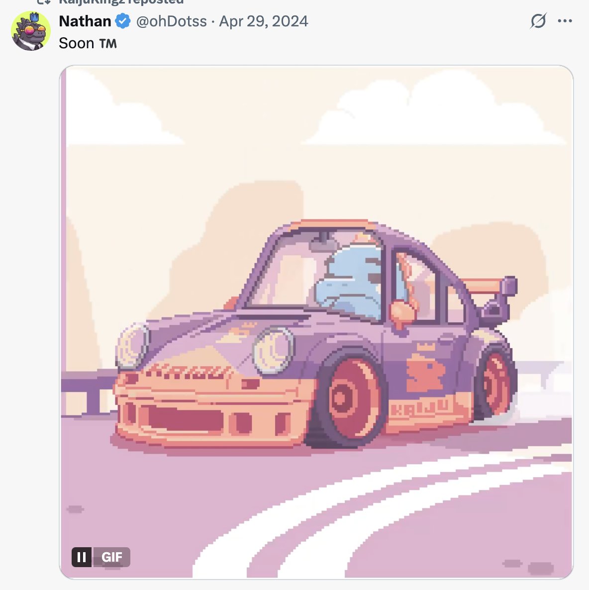 Gm everyone🤝
Many people are wondering what's going on with <a href="/KaijuKingz/">KaijuKingz</a> right now. No communication, no updates, nothing. I think this is the best time to get in. I bought Meme at 0.001 and Captainz at 0.29 ETH. That's why I think the same will happen with Kaijus. But what will