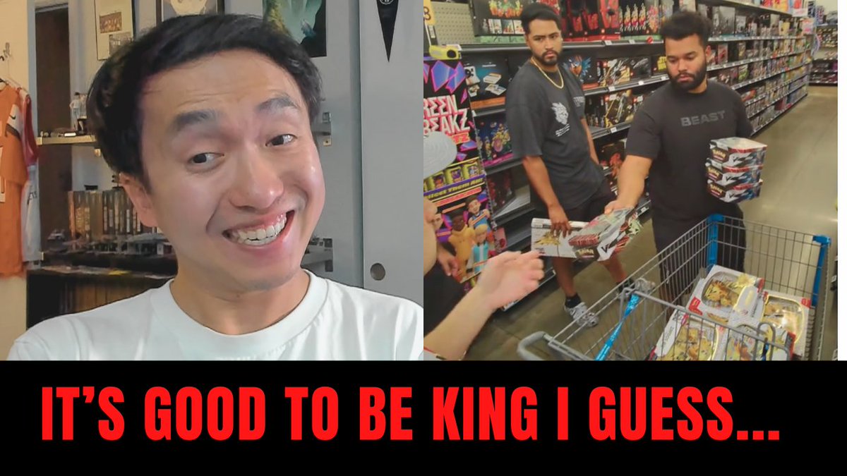 Kennyboulder (@kennyboulder) on Twitter photo "It's good to be King"
Homie gives out cards to peasants like us while keeping a majority of the product to him.
Shoutout to <a href="/ScalpersDaWild/">ScalpersHallofFame</a> for the video.
Video:
youtu.be/6H3KxTPAiyo
<a href="/_pikanomics/">Pikanomics</a> <a href="/POKESTREETZ/">PokéStreetz</a> <a href="/pok_re92689/">PokéMama</a> <a href="/POKESTREETZ/">PokéStreetz</a> <a href="/MarcApruzzese/">FRoZeNShAdY</a> <a href="/CardGameNomad/">AJ</a> "It's good to be King"
Homie gives out cards to peasants like us while keeping a majority of the product to him.
Shoutout to <a href="/ScalpersDaWild/">ScalpersHallofFame</a> for the video.
Video:
youtu.be/6H3KxTPAiyo
<a href="/_pikanomics/">Pikanomics</a> <a href="/POKESTREETZ/">PokéStreetz</a> <a href="/pok_re92689/">PokéMama</a> <a href="/POKESTREETZ/">PokéStreetz</a> <a href="/MarcApruzzese/">FRoZeNShAdY</a> <a href="/CardGameNomad/">AJ</a>