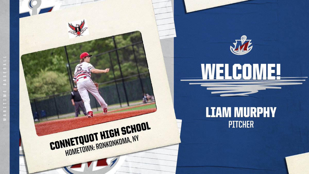 As we begin our first day of fall classes today, we’d like to introduce our next group of incoming freshmen/transfers for the 2025-2026 academic year! 

We’re excited to welcome: OF Andrew Diaz, RHP Jackson Tucholski, RHP Joseph Demos, and RHP Liam Murphy. 

Welcome boys!!! ⚓️⚾️