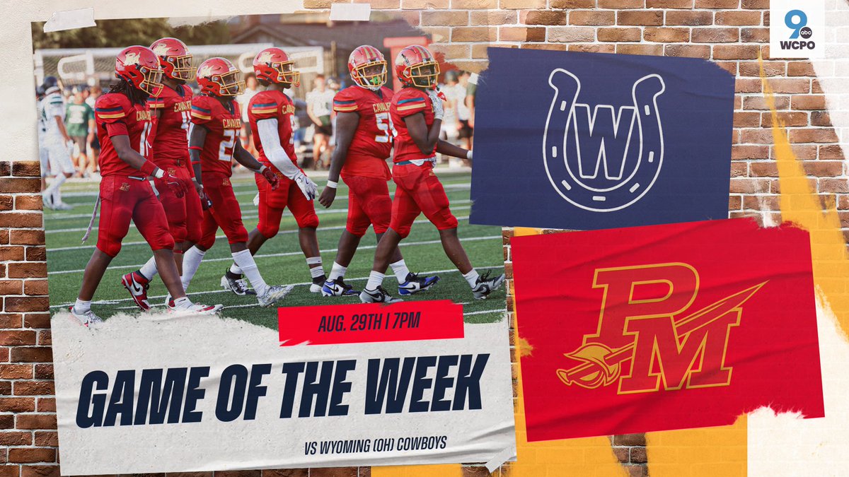 🚨 BIG NEWS 🚨

This Friday's <a href="/PMCavsFootball/">Purcell Marian Football</a>  game vs. Wyoming has been named the <a href="/WCPO/">WCPO 9</a> GAME OF THE WEEK!

Get your tickets NOW! We need to Pack the stands!
 
🔗 purcellmarian.hometownticketing.com/embed/all

#Together | #YEAHRED