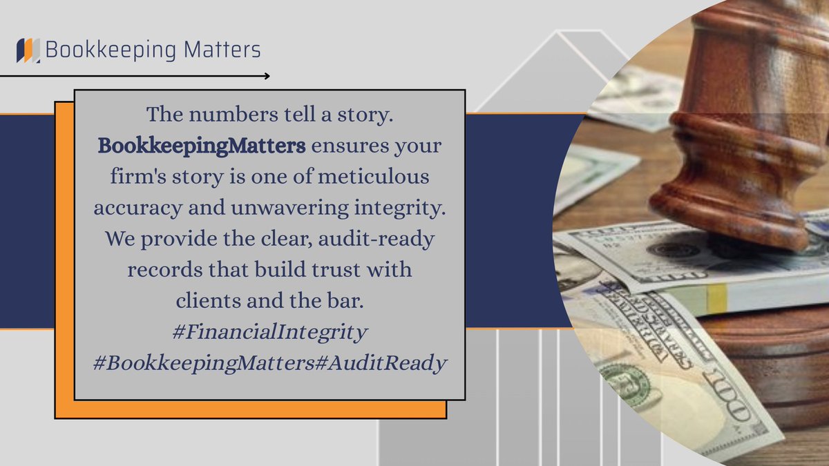 bookkeepmatters's tweet photo. #FinancialIntegrity #BookkeepingMatters #AuditReady #LegalBookkeeping https://t.co/ojZVQhVB1W