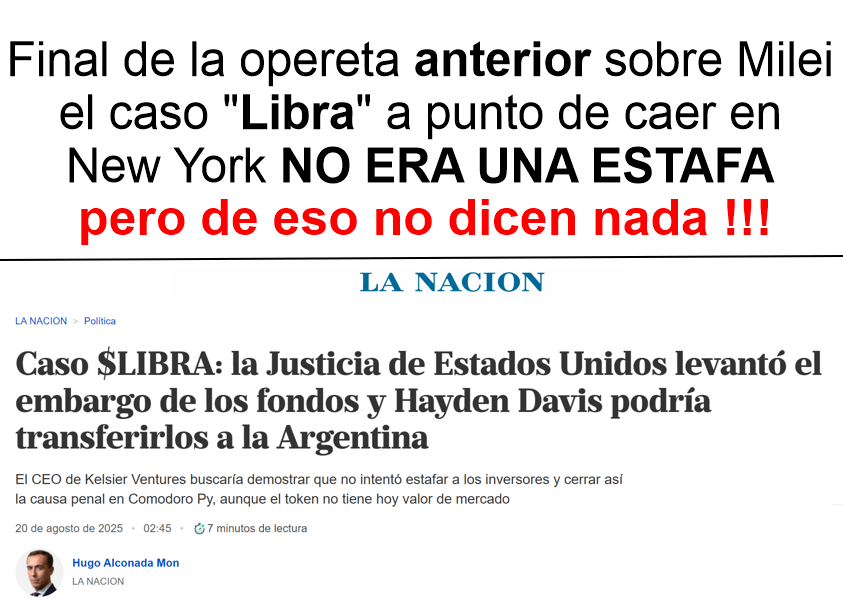 <a href="/mayrasmendoza/">Mayra Mendoza ☀️</a> <a href="/JMilei/">Javier Milei</a> <a href="/KarinaMileiOk/">Karina Milei</a> <a href="/digamosar_ok/">Digamos</a> POR LAS DUDAS TE DEJO RESULTADOS DE LA "OPERETA ANTERIOR" QUE VOS TANTO PROMOCIONASTE CARADURAMENTE ENTENDIENDO QUE VOS SACASTE UN MONTON DE GUITA DE COOPERATIVAS RUMBO A MIAMI...NO TENES MIEDO QUE ÉSTA TAMBIEN SALGA MAL !!! MORAL TRUCHA