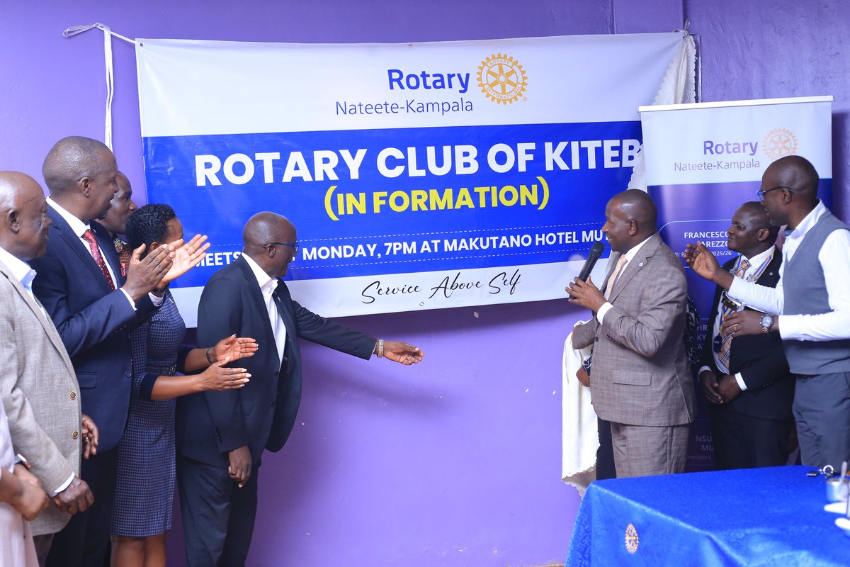 We are pleased to announce that the Rotary Club of Kitebi in formation is fully launched. The Club will be meeting at Hotel Makutano in Mutundwe from 7:00 PM to 8:00 PM.
#WeareRCNateeteKampala