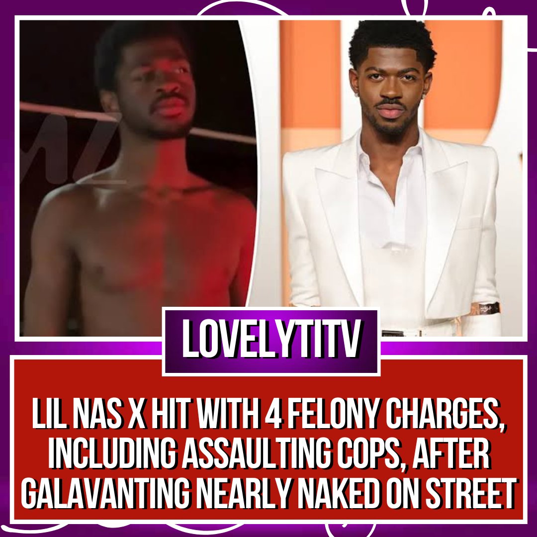 lovelyti's tweet image. 🚨 Lil Nas X Facing Felony Charges 🚨

He’s now facing four felony charges, including battery with injury on an officer and resisting arrest.

What do y’all think… publicity stunt or real meltdown? 👇

#LilNasX #Lovelytitv