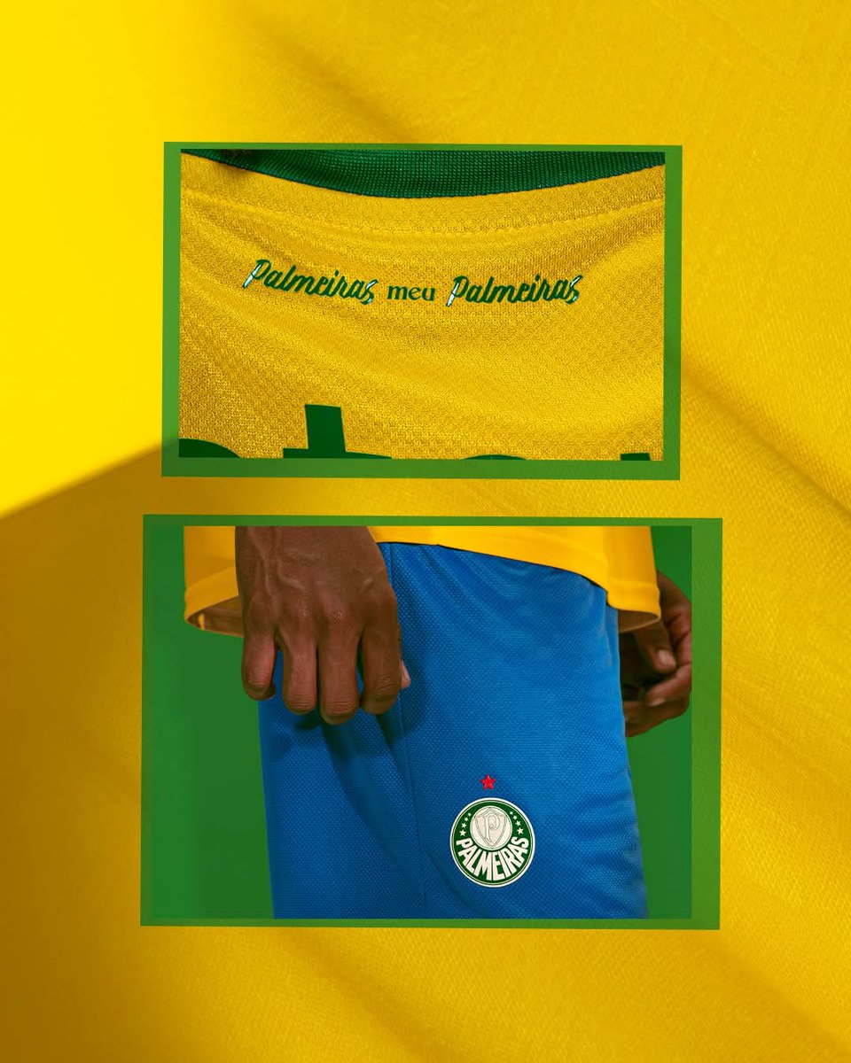 🇧🇷 Palmeiras 25/26 third kit x Puma.

💛💚💙 Inspired by the Brazilian national team, the design recalls a 1965 friendly where Palmeiras represented the country against Uruguay.

How do you feel about this one?