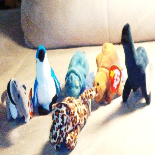 LLMCorp's tweet image. This group of six adorable Ty Teenie Beanie Babies, filled with their known beanie beans, is looking for a new home together. These best friends don't want to be separated, so they are only available for adoption as a whole group.
bit.ly/49Xs0wd
#plush, #beans