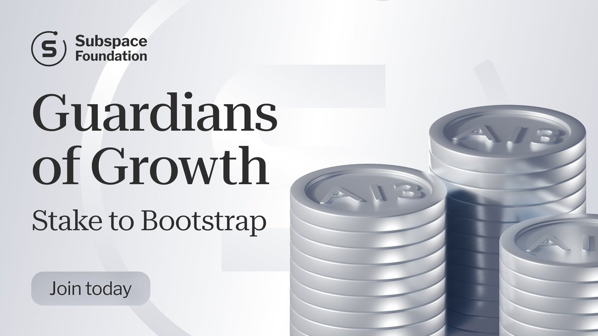 Subspace Foundation (@subspacefdn) on Twitter photo Guardians of Growth: Staking Incentives Are Live 🎉
Introducing the next big opportunity for farmers and holders to help secure <a href="/AutonomysNet/">Autonomys | AI3.0</a> while earning additional rewards.
At mainnet domains launch, organic fees will naturally remain low. To strengthen security and Guardians of Growth: Staking Incentives Are Live 🎉
Introducing the next big opportunity for farmers and holders to help secure <a href="/AutonomysNet/">Autonomys | AI3.0</a> while earning additional rewards.
At mainnet domains launch, organic fees will naturally remain low. To strengthen security and