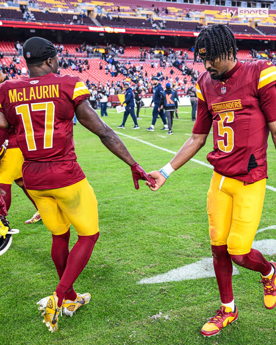 JayDanielsMVP's tweet photo. Passing rating between Jayden Daniels &amp; Terry McLaurin in 2024 (130.4)

Best single-season passer rating among a QB/receiver duo since Tom Brady &amp; Rob Gronkowski in 2012

(via:@The33rdTeamFB) https://t.co/K8ELzkTKNN
