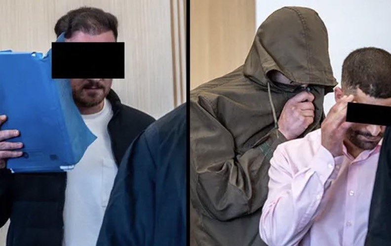 🚨🇩🇪 ALERTE INFO : Les musulmans Mihrac B. (29), Zafer I. (28) et Mohamed Z. (32) ont drogué une jeune femme de 19 ans après une soirée en boîte de nuit à Düsseldorf, puis l'ont violée pendant des heures dans un hôtel et ont filmé la scène.

Au matin, ils ont quitté l'hôtel alors