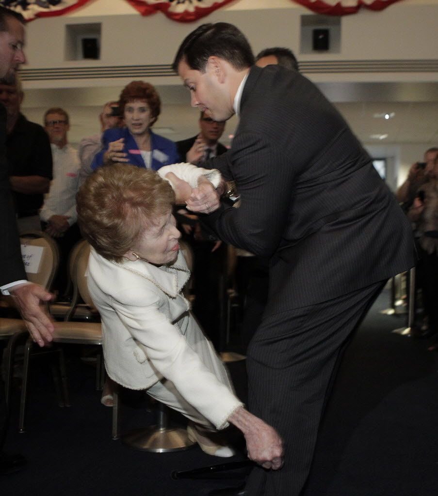 marco rubio saved nancy reagan!??3£:&amp;:@/ 😭😭