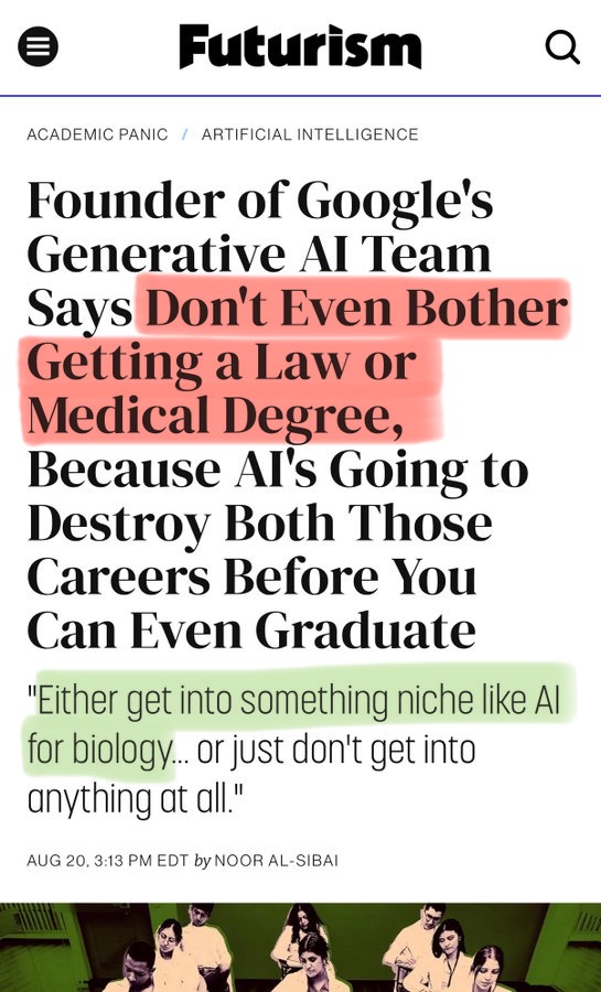 Well said, but scary at the same time...