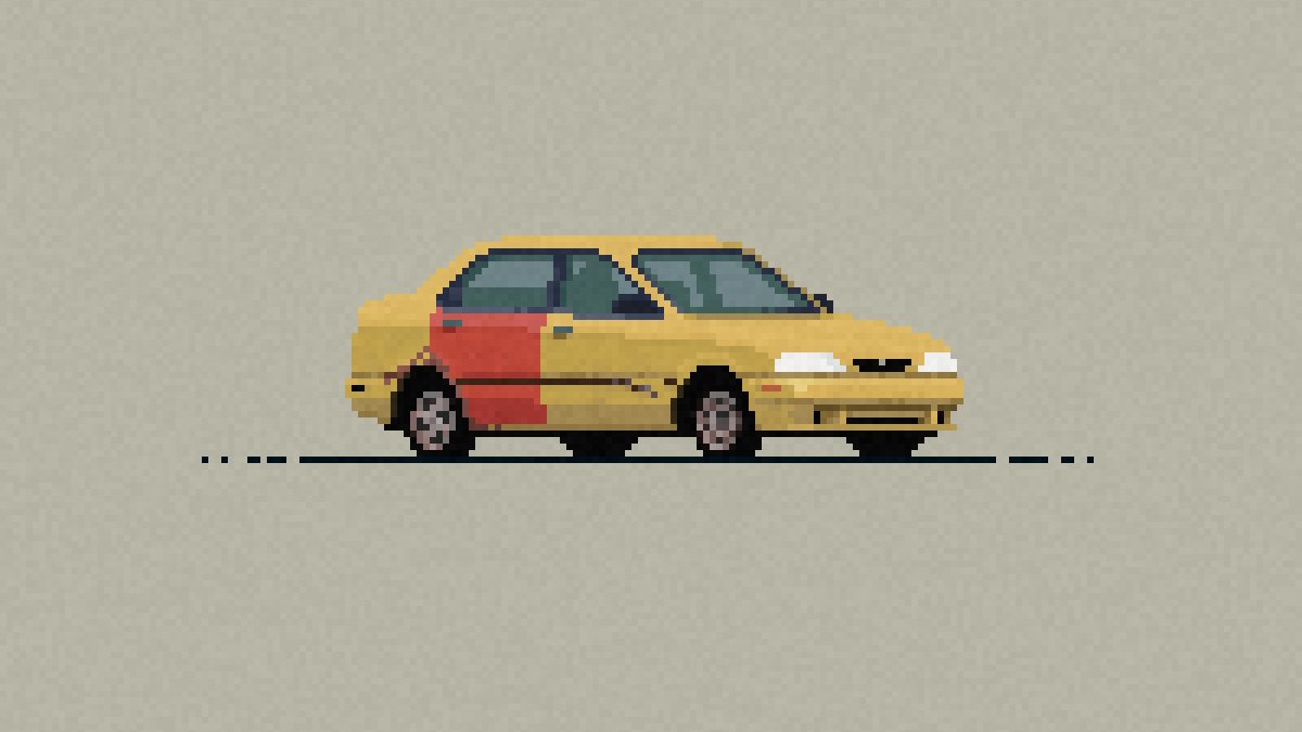Suzuki Esteem 1998
It may not turn heads, but it’ll outlast the cars that do. The quiet workhorse of the '90s, Saul Goodman's loyal companion.

#pixelart #pixel #pixelcar #art #carillustration #cardrawing #etherfieldgames #etherfieldstudio #Suzuki #SuzukiEsteem #BetterCallSaul